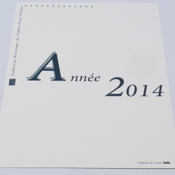 Collection de documents philatéliques Premier Jour France 2014-2015 en un album.