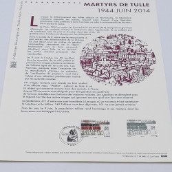 Collection de documents philatéliques Premier Jour France 2014-2015 en un album.