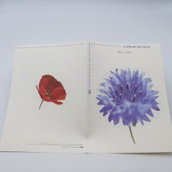 Collection de documents philatéliques Premier Jour France 2014-2015 en un album.