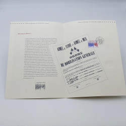 Collection de documents philatéliques Premier Jour France 2014-2015 en un album.