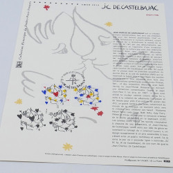 Collection de documents philatéliques Premier Jour France 2014-2015 en un album.