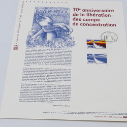 Collection de documents philatéliques Premier Jour France 2014-2015 en un album.
