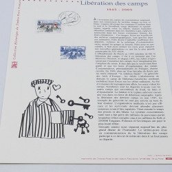 Collection de documents philatéliques Premier Jour France 2005 en un album.