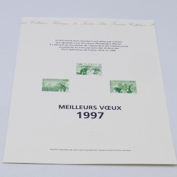 Collection de documents philatéliques Premier Jour France 1997 en un album.