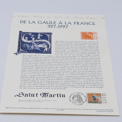 Collection de documents philatéliques Premier Jour France 1997 en un album.