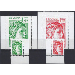 Sabine de Gandon timbres de France N°5183-5186 série neuf**.
