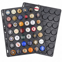 Lot de 2 recharges noires COMPART42 pour capsules de champagne.
