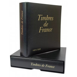 Album à 2 anneaux Futura France Yvert et Tellier avec étui de protection.