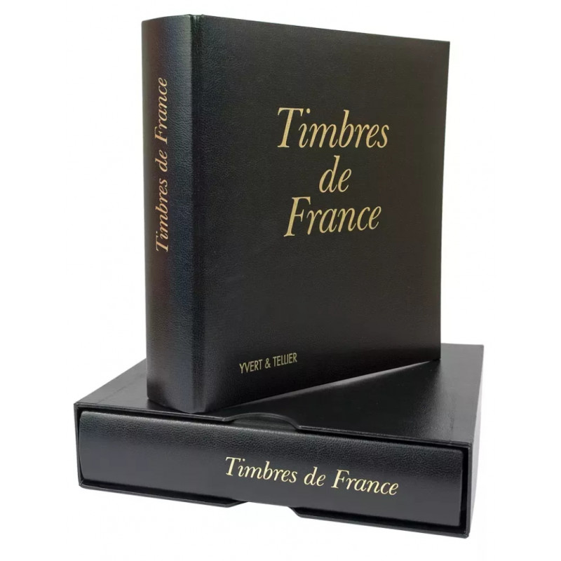 Album à 2 anneaux Futura France Yvert et Tellier avec étui de protection.