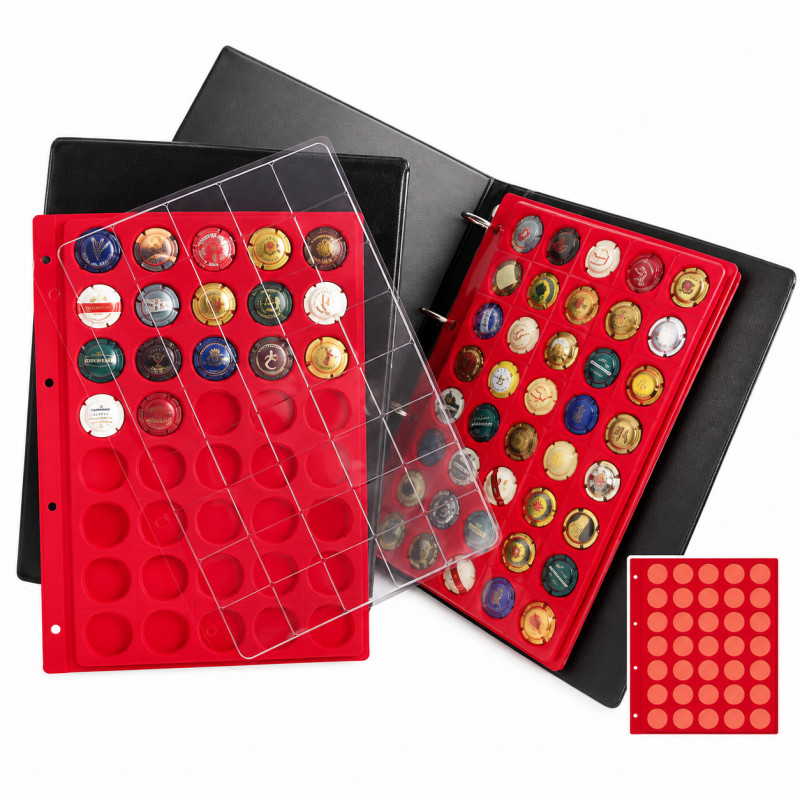 Recharges plateaux Initia pour 40 plaques de muselets de champagne.