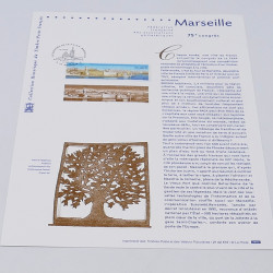 Collection de documents philatéliques Premier Jour France 2001-2002 en un album.