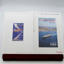 Collection de documents philatéliques Premier Jour France 2001-2002 en un album.