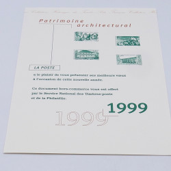 Collection de documents philatéliques Premier Jour France 1999-2000 en un album.