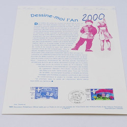 Collection de documents philatéliques Premier Jour France 1999-2000 en un album.