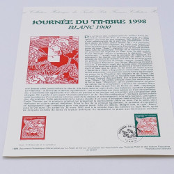 Collection de documents philatéliques Premier Jour France 1998 en un album.