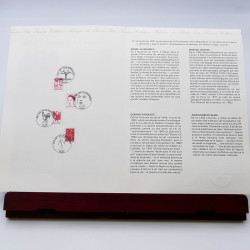 Collection de documents philatéliques Premier Jour France 1992-1993 en un album.
