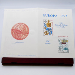 Collection de documents philatéliques Premier Jour France 1992-1993 en un album.
