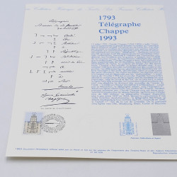 Collection de documents philatéliques Premier Jour France 1992-1993 en un album.