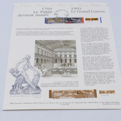 Collection de documents philatéliques Premier Jour France 1992-1993 en un album.