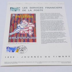 Collection de documents philatéliques Premier Jour France 1990-1991 en un album.