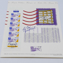 Collection de documents philatéliques Premier Jour France 1990-1991 en un album.
