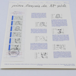 Collection de documents philatéliques Premier Jour France 1990-1991 en un album.