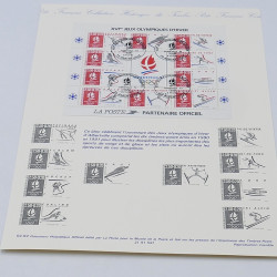 Collection de documents philatéliques Premier Jour France 1990-1991 en un album.