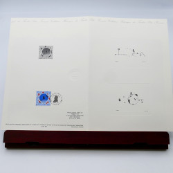 Collection de documents philatéliques Premier Jour France 1990-1991 en un album.