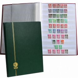 Classeur Perfecta grand modèle 32 pages blanches pour timbres-poste.