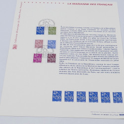 Collection de documents philatéliques Premier Jour France 2008 en un album.