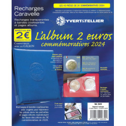 Recharges Caravelle pour 2 euros commémoratives 2024.