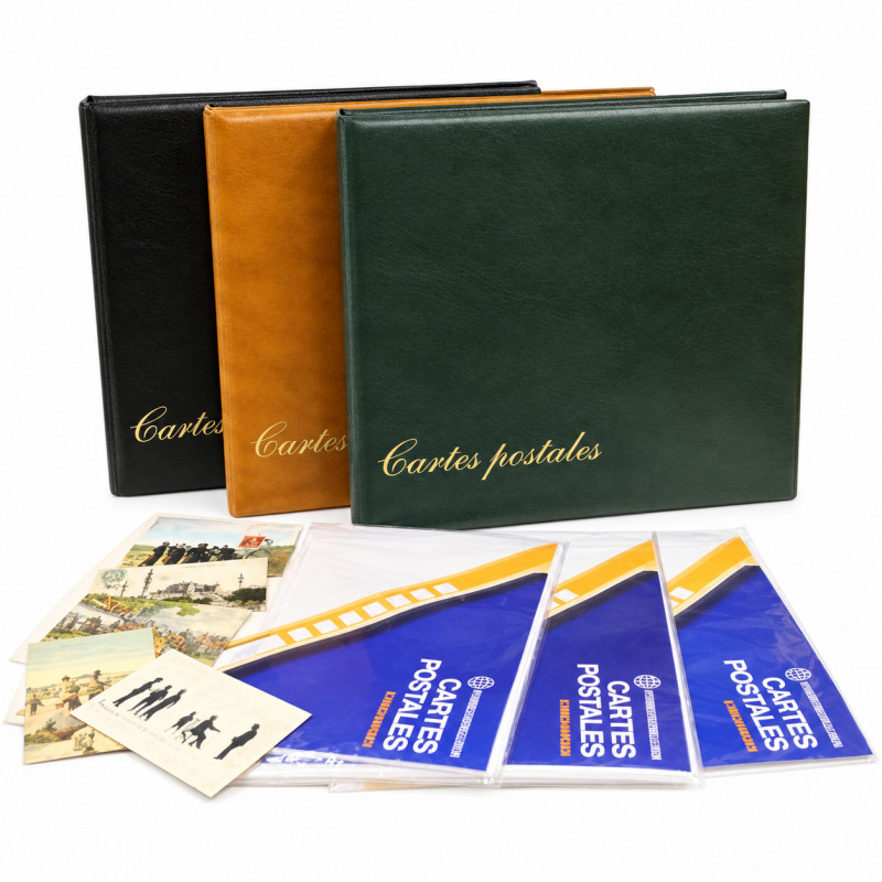 Album Yvert pour ranger 170 cartes postales anciennes.