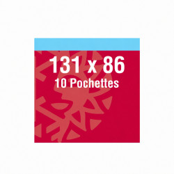 Pochettes noires 131 x 86 mm pour Bloc France Vatican.