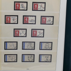 Reliure Lindner avec feuilles préimprimées France 1989-1995.