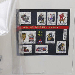Reliure Lindner avec feuilles préimprimées France 2011-2012.
