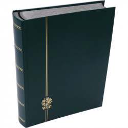 Classeur Perfecta vert 64 pages noires pour timbres-poste.