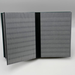 Classeur Perfecta vert 64 pages noires pour timbres-poste.