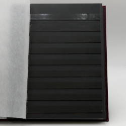 Classeur à bandes 60 pages noires pour timbres.