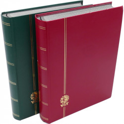 Lot de 2 classeurs Perfecta 64 pages noires pour timbres-poste.