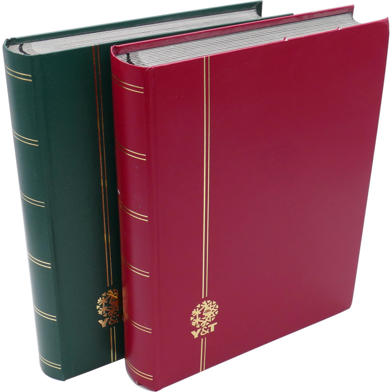 Lot de 2 classeurs Perfecta 64 pages noires pour timbres-poste.