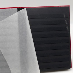 Lot de 2 classeurs Perfecta 64 pages noires pour timbres-poste.