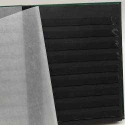 Lot de 2 classeurs Perfecta 64 pages noires pour timbres-poste.