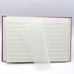 Lot de 4 classeurs à pages blanches pour timbres-poste.