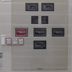 Lot de divers timbres de France fins de catalogue en un album.