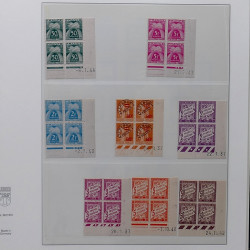 Lot de divers timbres de France fins de catalogue en un album.