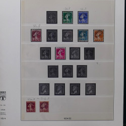 Lot de divers timbres de France fins de catalogue en un album.
