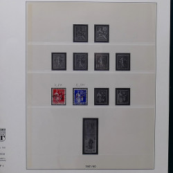 Lot de divers timbres de France fins de catalogue en un album.