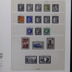 Lot de divers timbres de France fins de catalogue en un album.