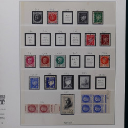 Lot de divers timbres de France fins de catalogue en un album.