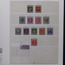 Lot de divers timbres de France fins de catalogue en un album.